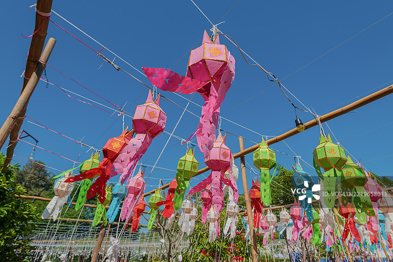 兰纳灯笼..依彭节的色彩图片素材