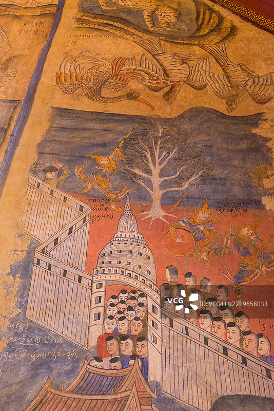 泰国南邦省普敏寺的美丽风景图片素材