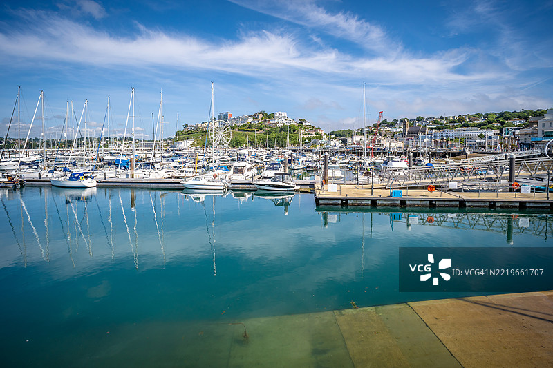 托基港停泊的船只图片素材