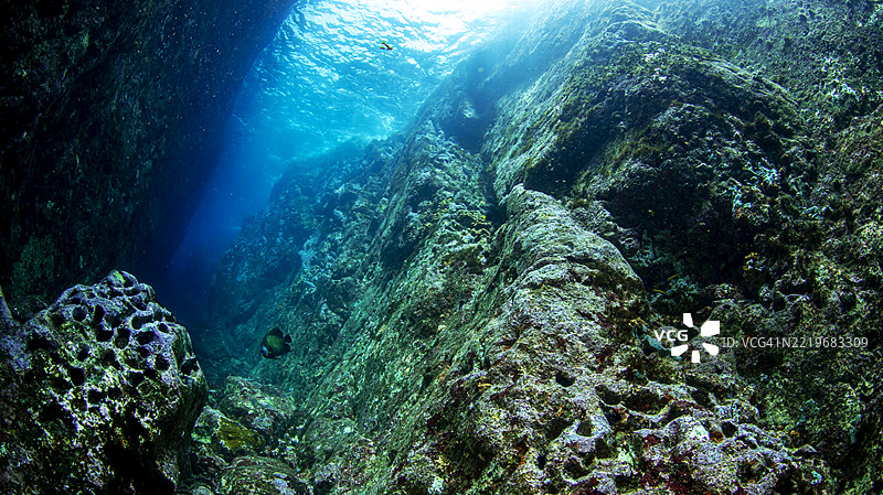 海底通道。图片素材