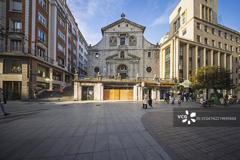 圣弗朗西斯科·德·阿西斯教堂位于桑坦德市中心图片素材