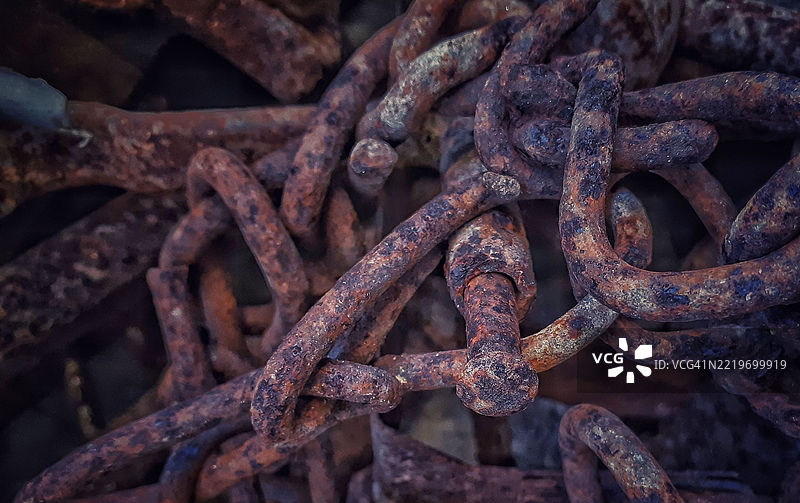 生锈金属的特写镜头图片素材