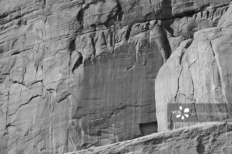 全景拍摄的岩石形成，汤普森，犹他州，美国图片素材