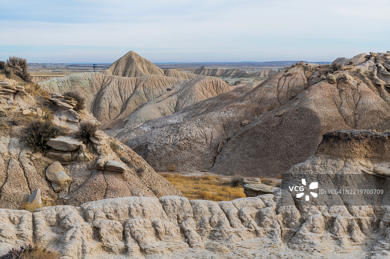 内布拉斯加州的岩石 formations， 美国图片素材