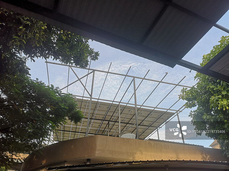 太阳能电池屋顶图片素材