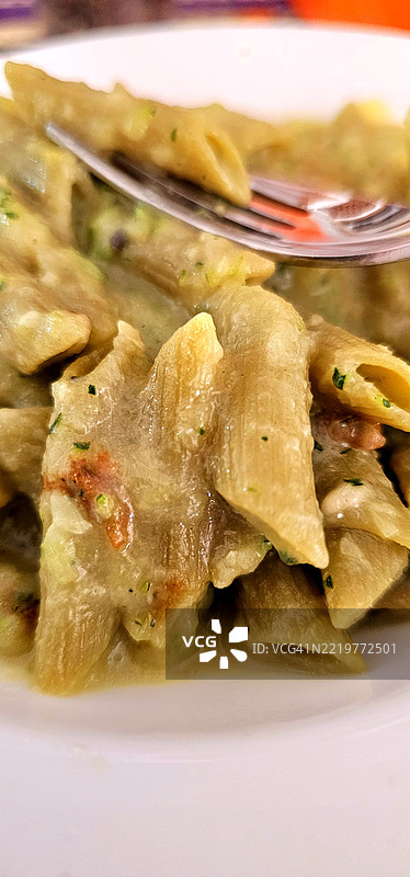 奶油西葫芦笔管面图片素材