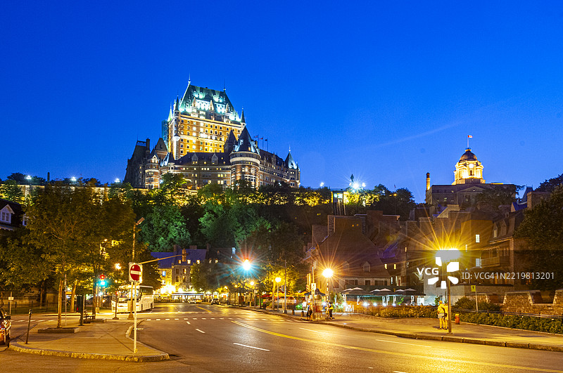 加拿大，魁北克市，芳堤娜城堡图片素材