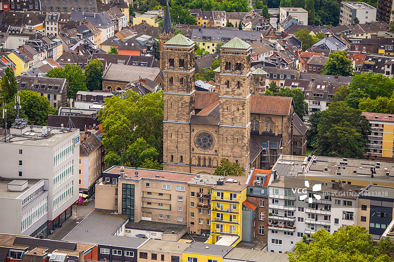 科隆市的鸟瞰图图片素材