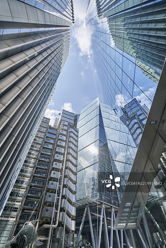 伦敦金融城，英格兰，英国。图片素材