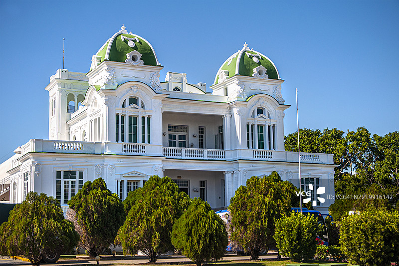 西恩富戈斯俱乐部。外观。古巴西恩富戈斯。图片素材