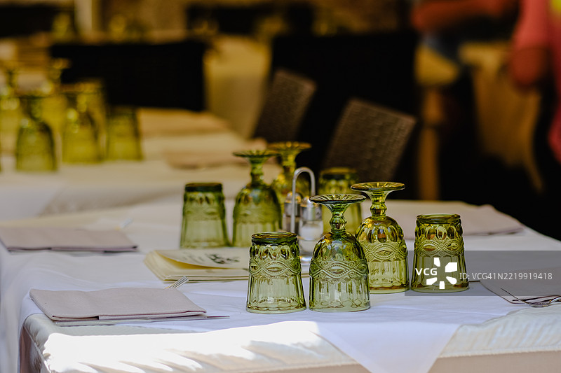 特殊活动桌 - 绿色复古玻璃图片素材