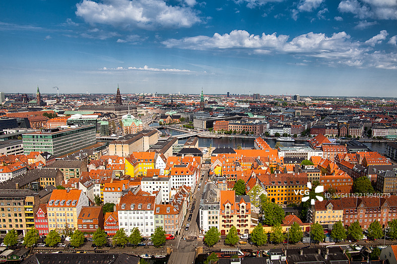 哥本哈根全景图片素材