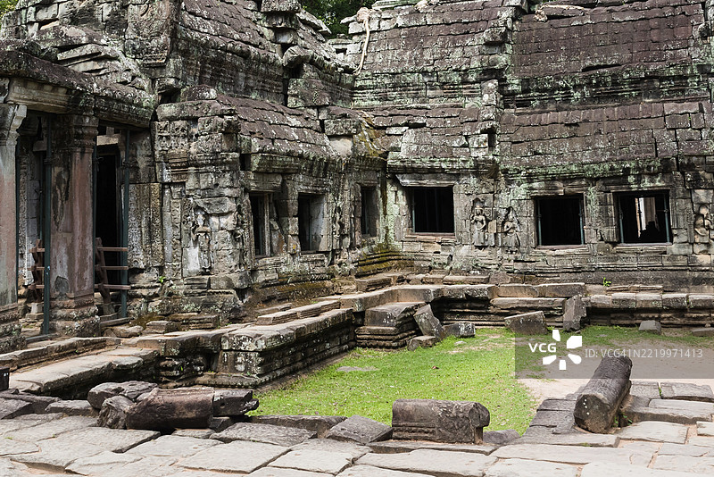 佛教寺庙建筑,丛林寺庙,神秘,塔布笼寺,佛教寺庙建筑群,联合国教科文组织世界遗产,吴哥窟,暹粒,柬埔寨,东南亚,亚洲图片素材