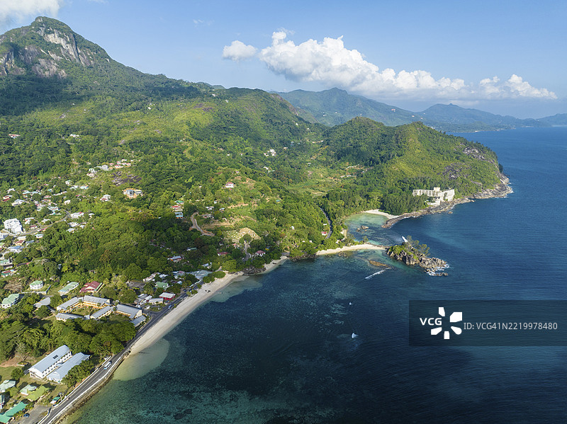 塞舌尔，马埃岛，港口格劳德，彼得与保罗教堂，港口格劳德，塞舌尔图片素材