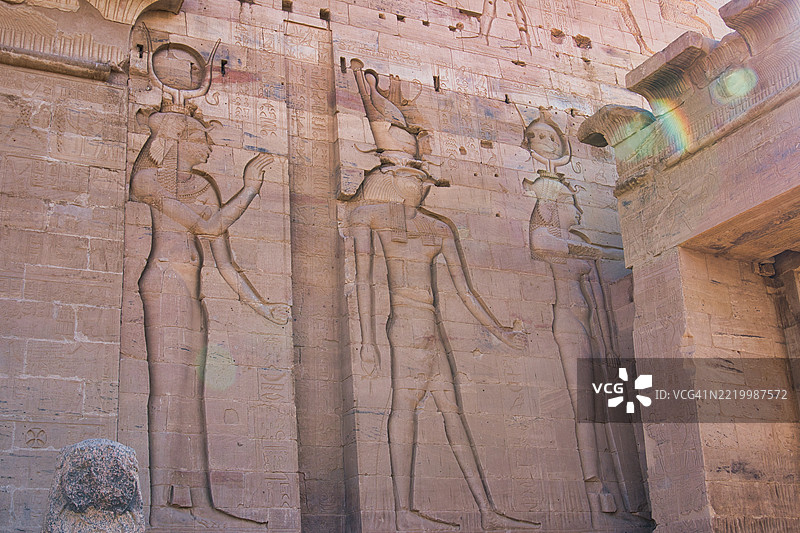 菲莱神庙的伊西斯神庙，埃及阿斯旺。图片素材