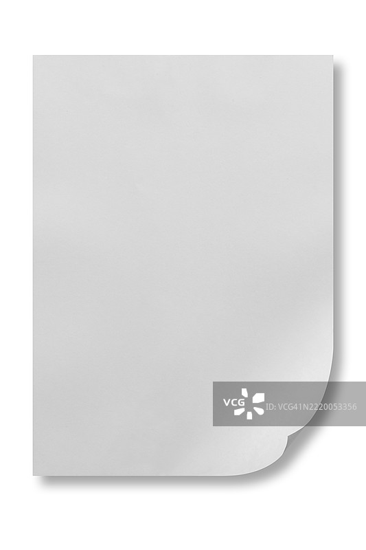 空白的A4白纸图片素材