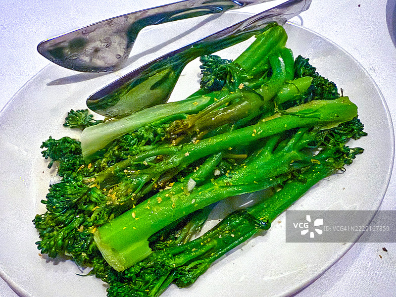 烤西兰花图片素材