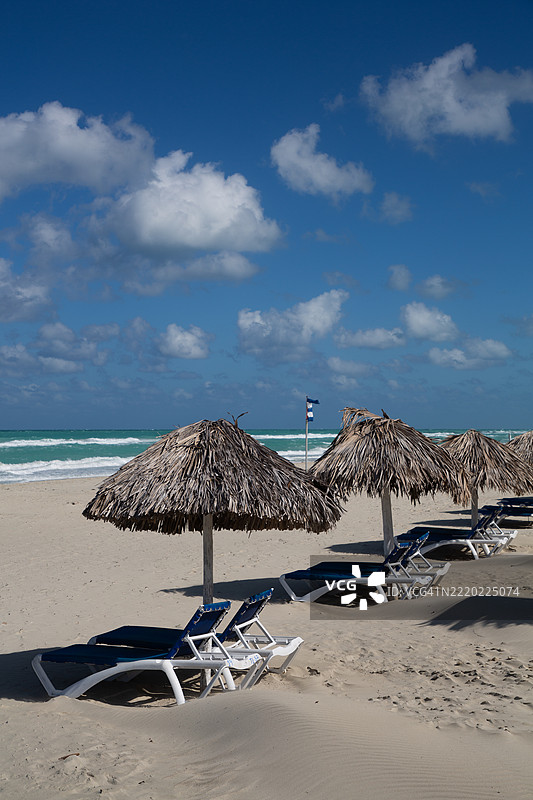 古巴马坦萨斯省瓦拉德罗海滩图片素材