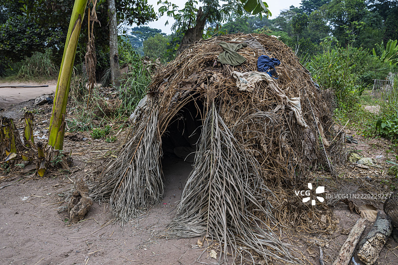 侏儒人居住地，赞加桑加国家公园，联合国教科文组织，中非共和国图片素材