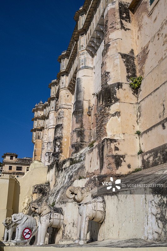 印度拉贾斯坦邦乌代布尔的城市宫殿图片素材