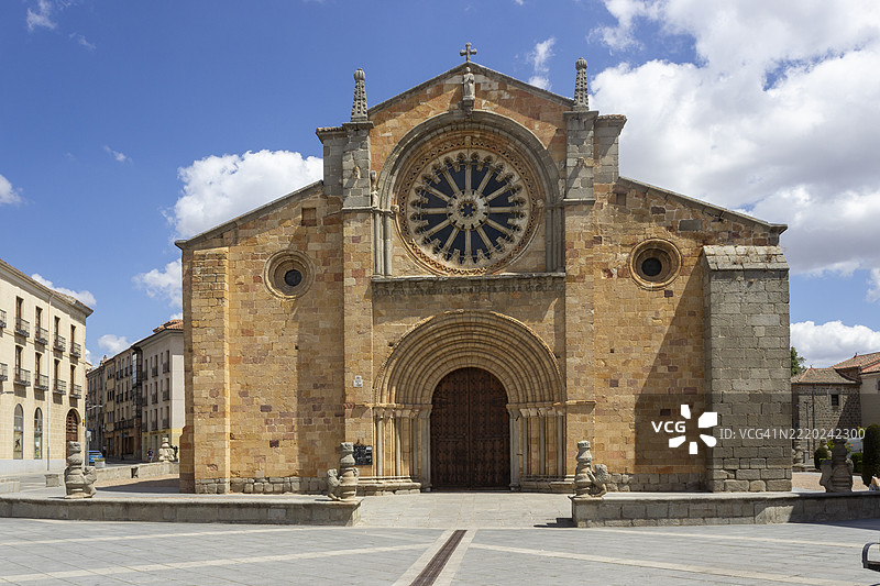 阿维拉圣彼得教堂，联合国教科文组织，卡斯蒂利亚和莱昂，西班牙图片素材