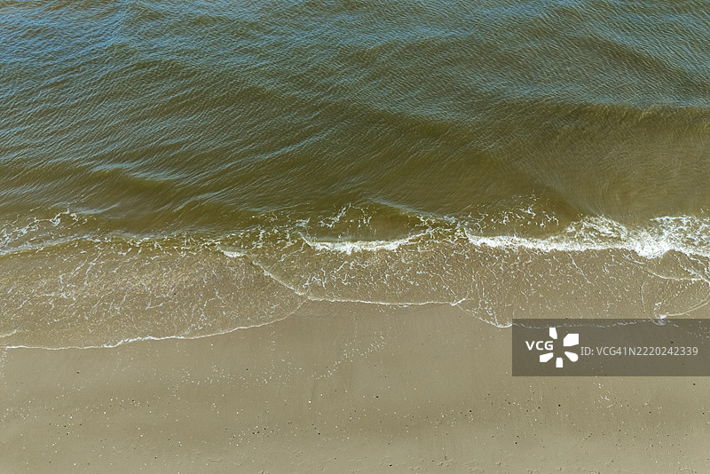 荷兰海滨和海岸的无人机航拍视角图片素材