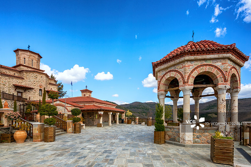 梅泰奥拉，古老的瓦尔拉姆修道院，联合国教科文组织，卡拉巴卡，希腊图片素材