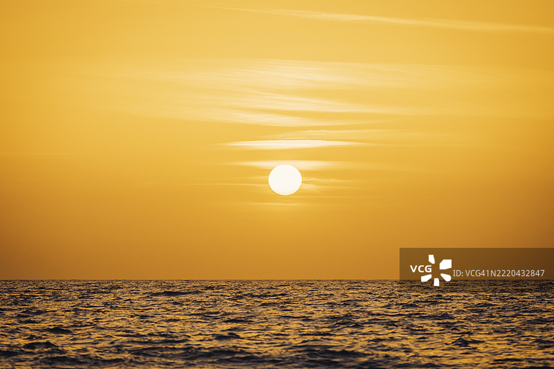 地中海的美丽日落图片素材