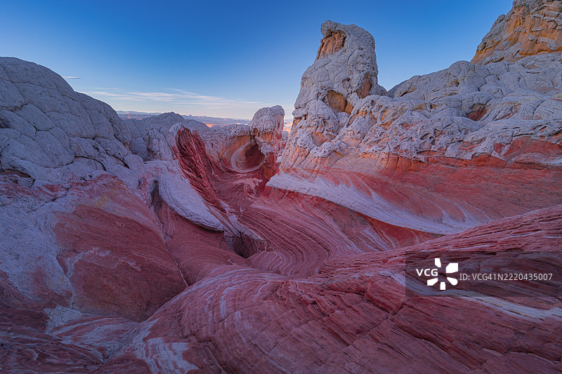 亚利桑那州红岩悬崖国家纪念碑的白口袋风景1图片素材