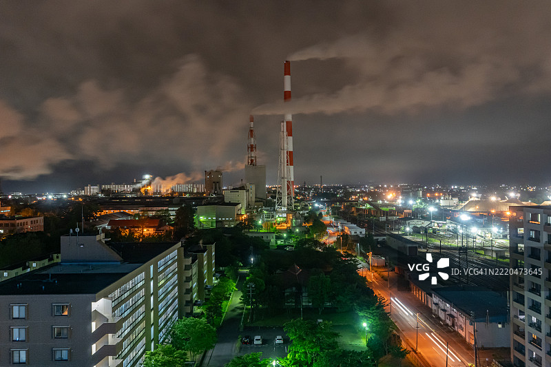 日本北海道的工厂图片素材