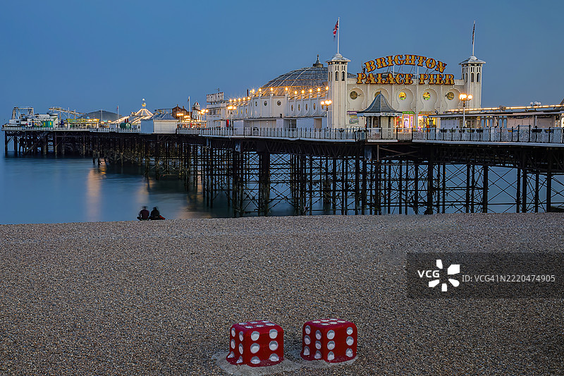 布莱顿宫码头，布莱顿，东萨塞克斯，英国图片素材