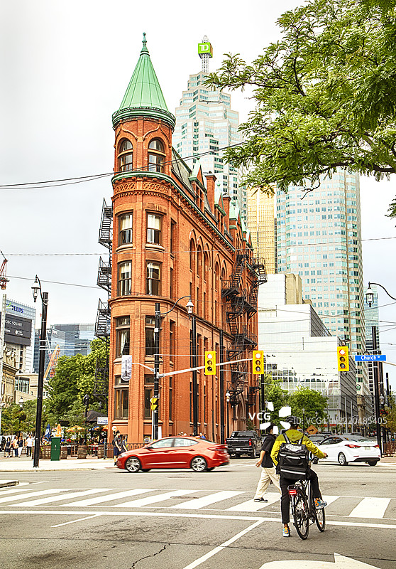 红砖的古德汉姆大楼是多伦多的历史地标图片素材