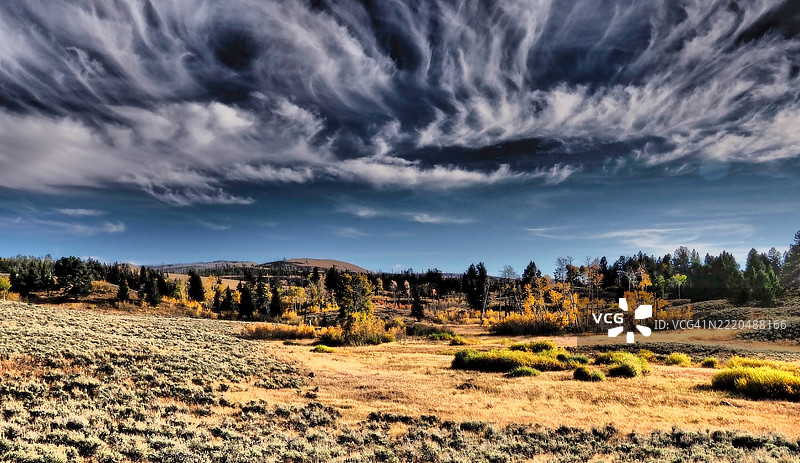 黄石公园全景图片素材