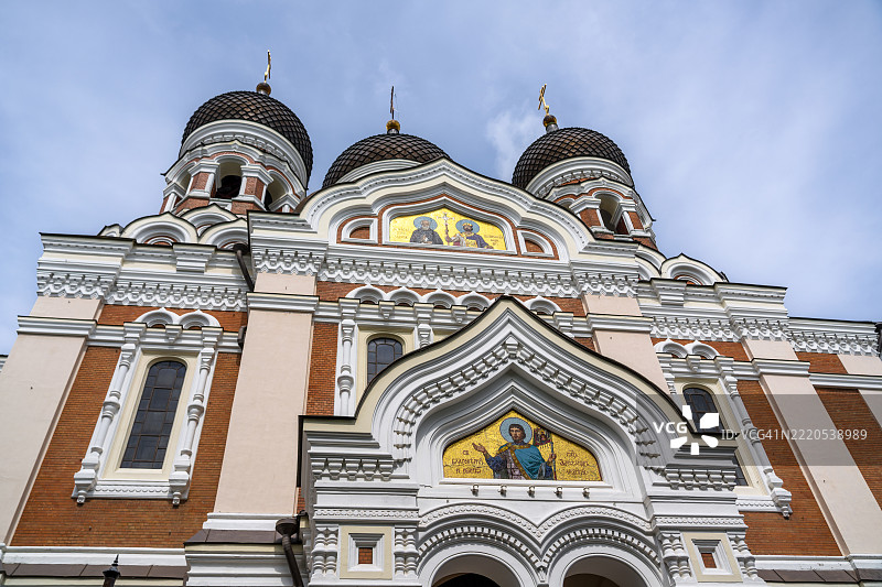 爱沙尼亚塔林的亚历山大·涅夫斯基大教堂图片素材