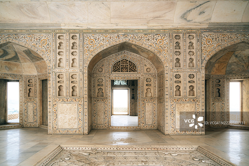 阿格拉堡历史部分精美的室内设计图片素材