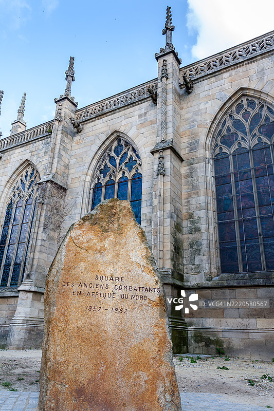 圣马洛德迪南教堂的纪念碑图片素材