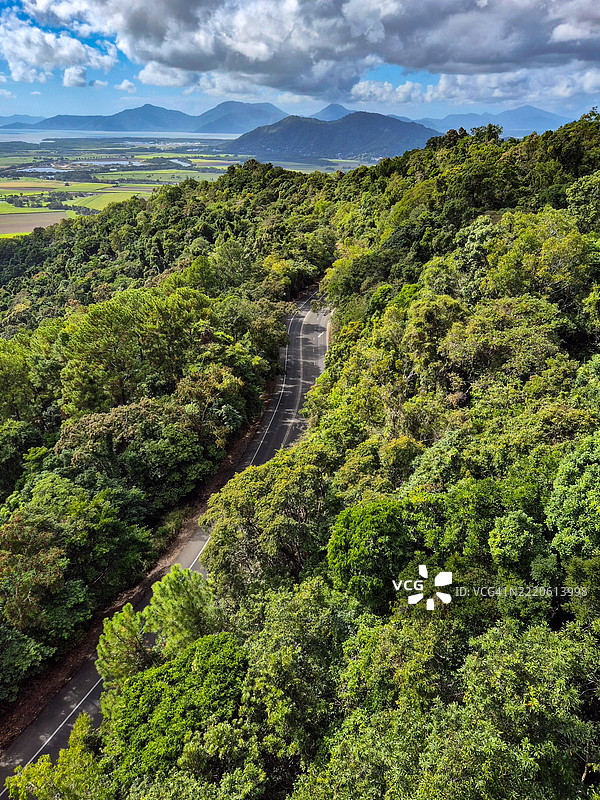 森林与天空的美丽景色图片素材