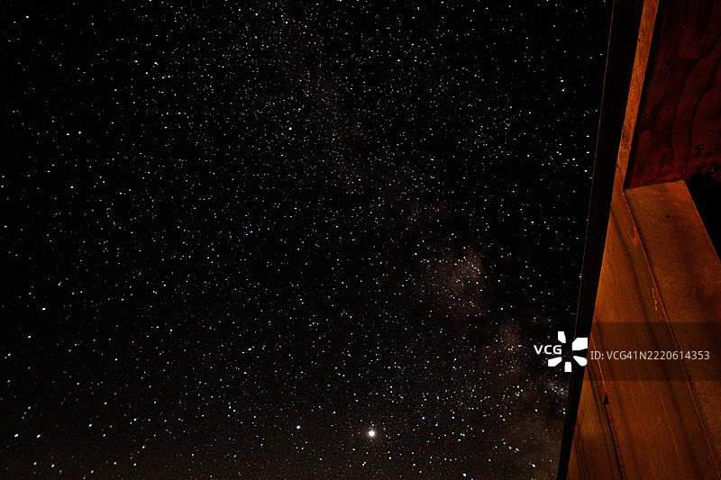 华盛顿州昆西的星空全景图图片素材