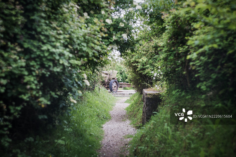 诺曼底奥马哈海滩附近的梅西电池图片素材