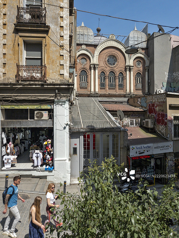 土耳其伊斯坦布尔贝尤鲁区的阿什肯纳兹犹太教堂图片素材