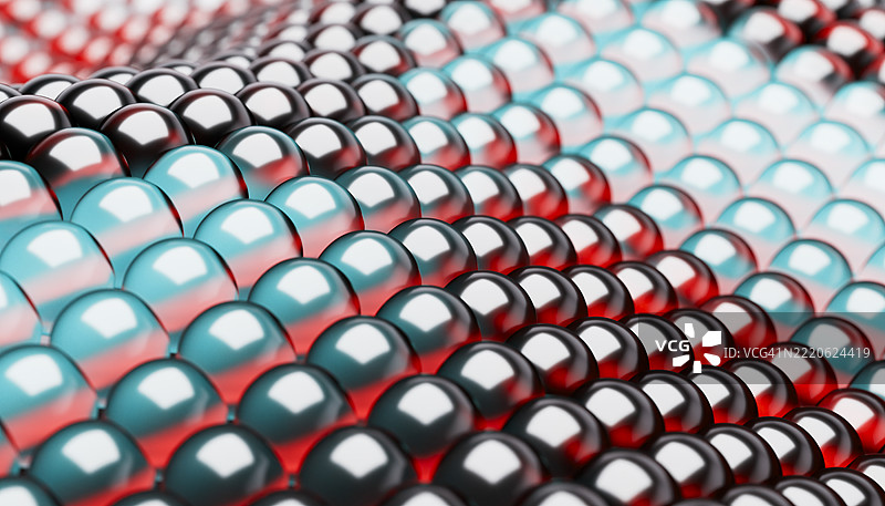 色彩斑斓的球体形成了一个带有渐变效果的纹理表面图片素材