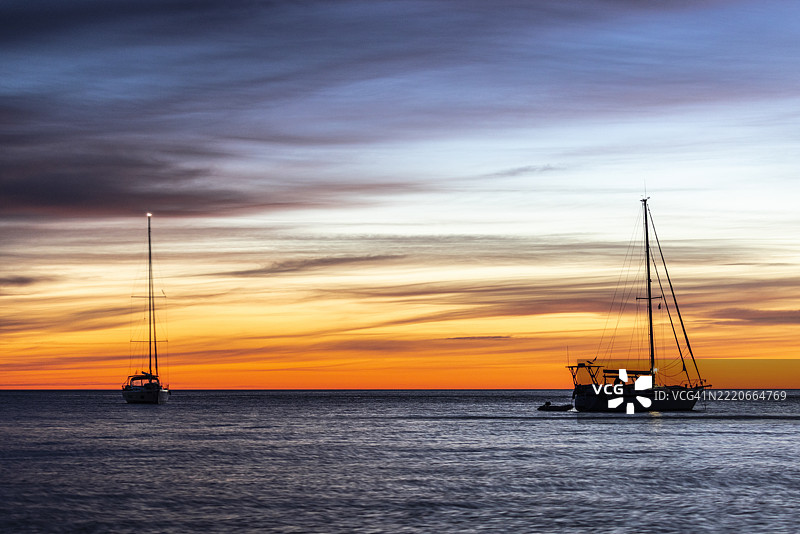 卡拉卢纳海滩，撒丁岛东海岸，努奥罗省，奥利亚斯特拉，意大利图片素材