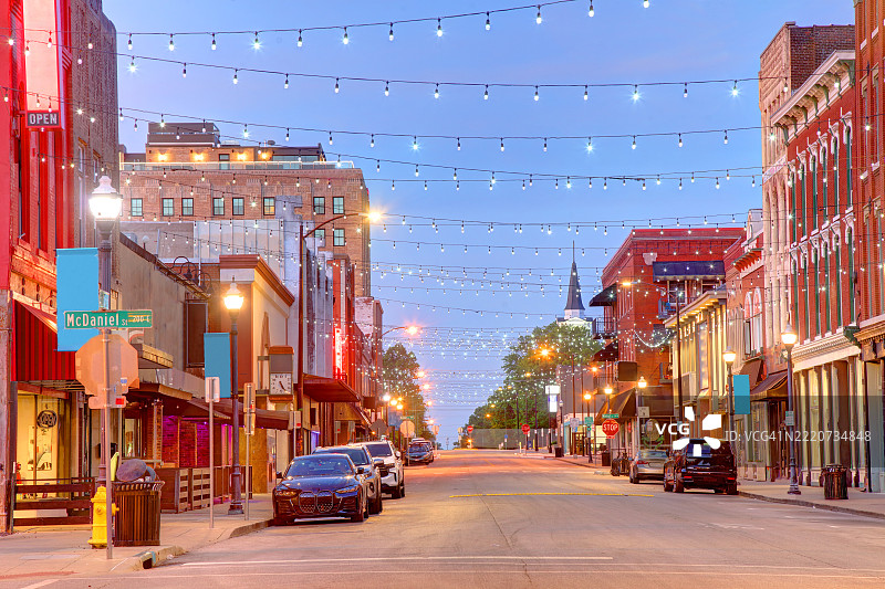 密苏里州斯普林菲尔德市中心图片素材