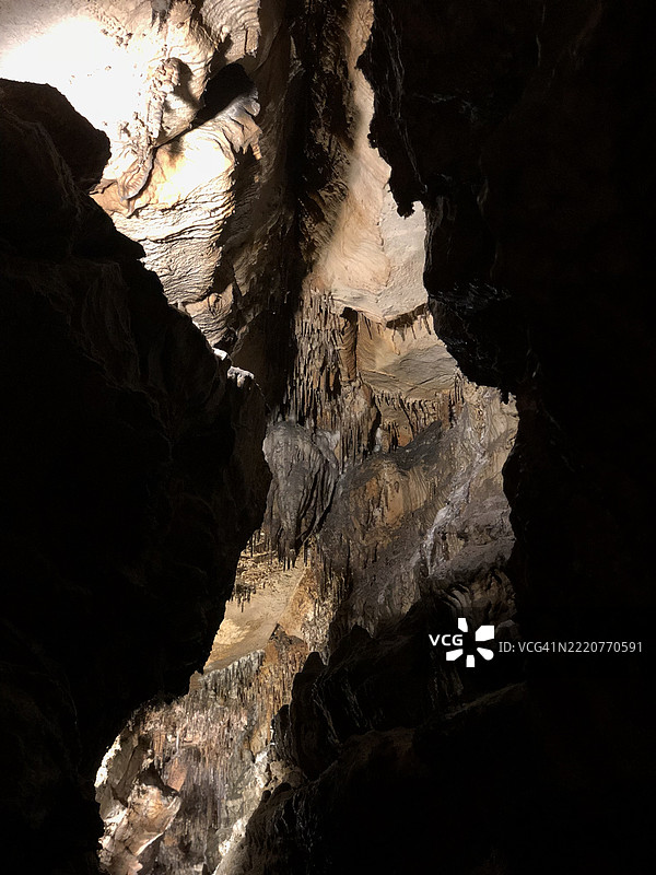 田纳西州查塔努加的岩石形成特写图片素材