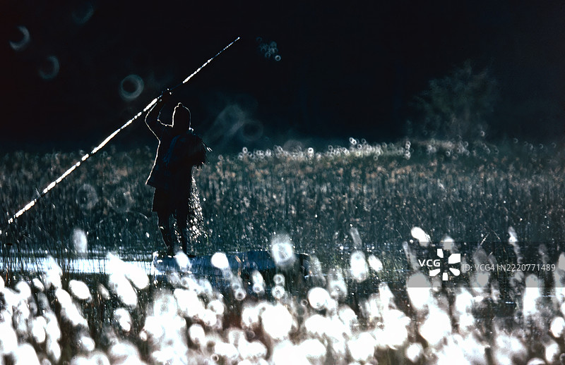 奥卡万戈的渔夫图片素材