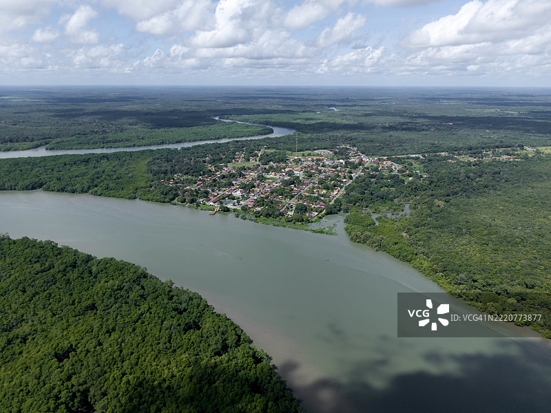 亚马逊雨林的鸟瞰图 - 巴西图片素材