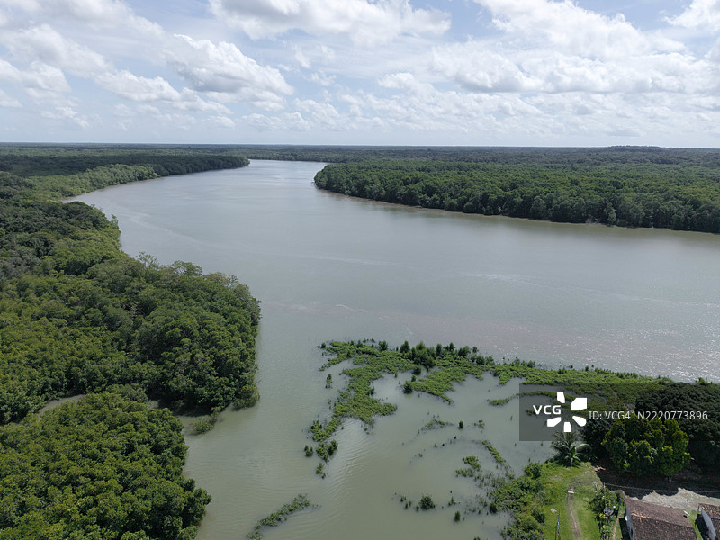 亚马逊雨林的鸟瞰图 - 巴西图片素材