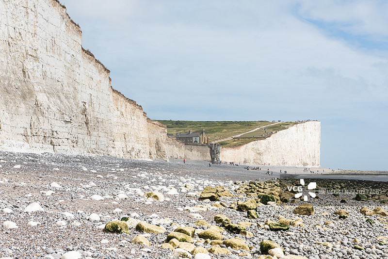 七姐妹悬崖的海滩，伯灵峡，英国图片素材