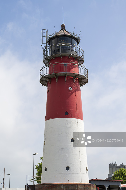 灯塔，布吕塞姆，北海，石勒苏益格-荷尔斯泰因，德国，欧洲图片素材
