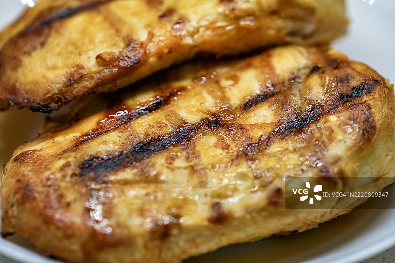 烤鸡胸肉图片素材